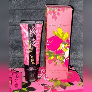 Betsey Johnson Pink Floral Lotion & Perfume Set - Pink, Green, Yellow